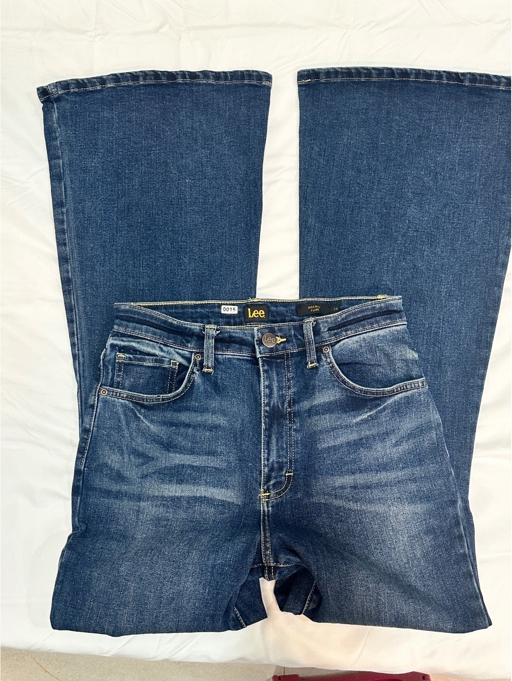 Lee High Rise Flare Jeans for Women, Size 29, Medium Blue Denim